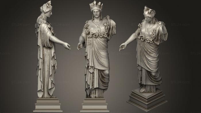 Статуи античные и исторические (Статуя 124, STKA_1575) 3D модель для ЧПУ станка